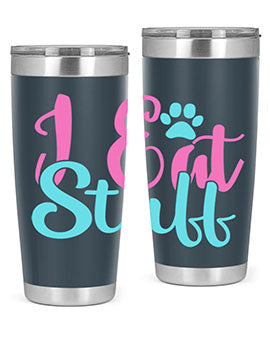 i eat stuff Style 82#- dog- Tumbler