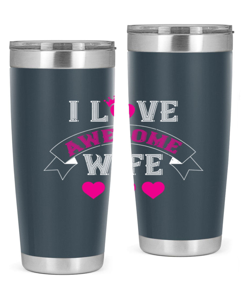 i love awesome wife 57#- valentines day- Tumbler