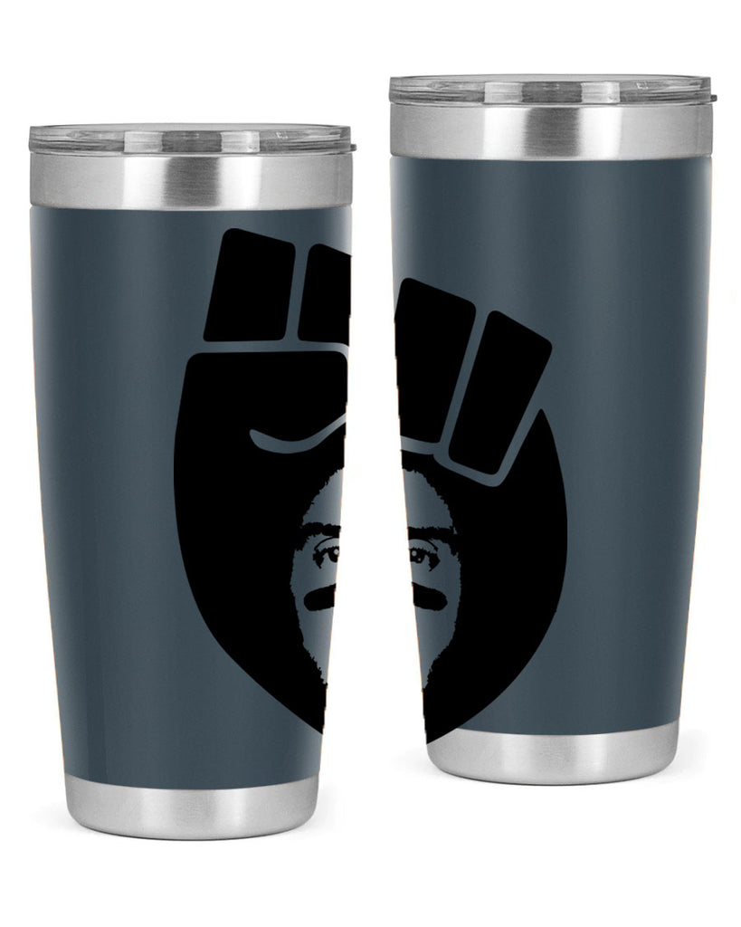 kaepernick fist hair 22#- black men - boys- tumbler