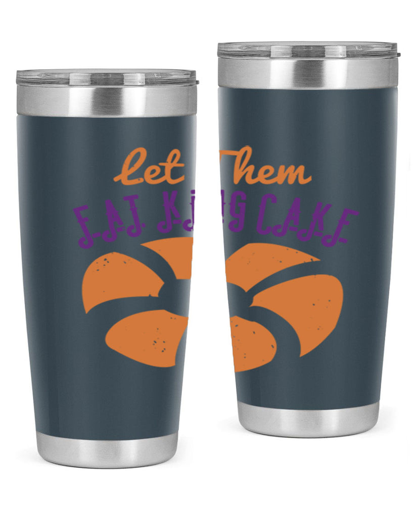 let them eat king cake 50#- mardi gras- Tumbler