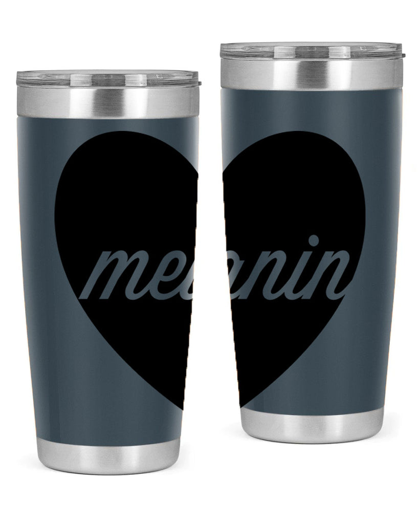 melanin loveheart 76#- black words phrases- Cotton Tank