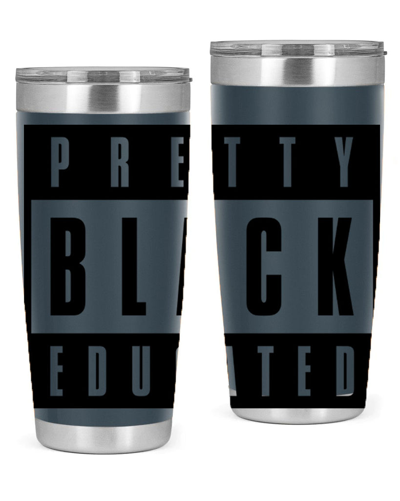 pretty black educated 50#- black words phrases- Cotton Tank