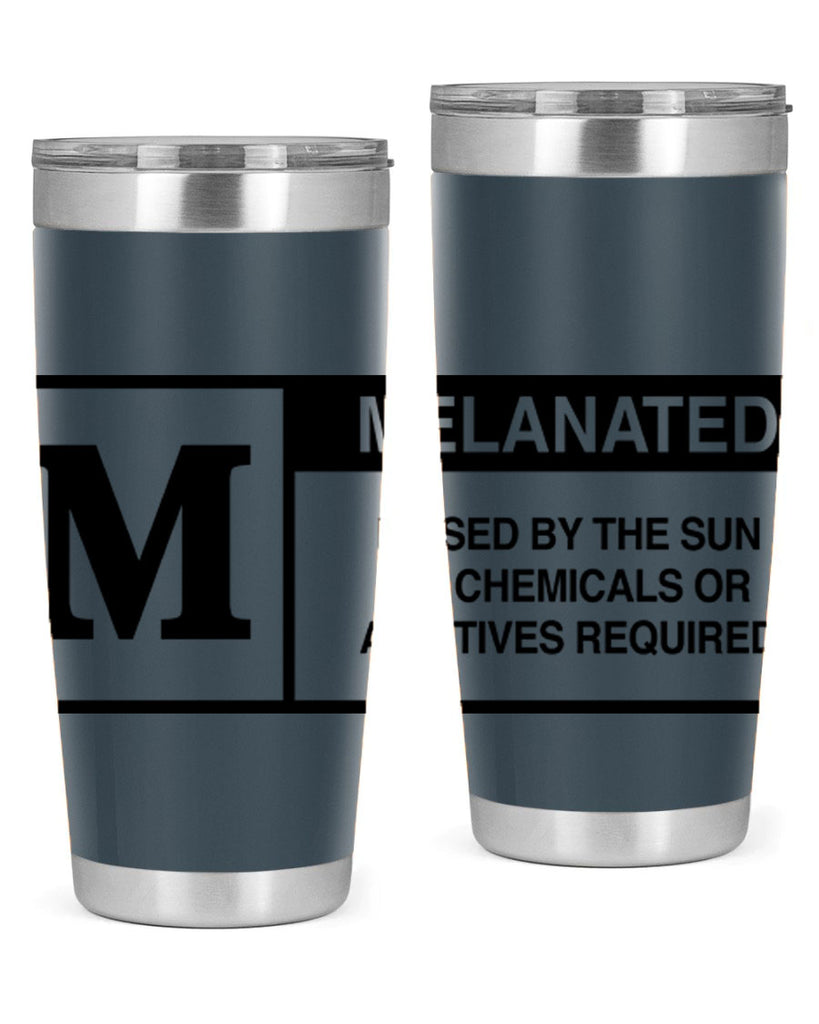 rated melanin 45#- black words phrases- Cotton Tank