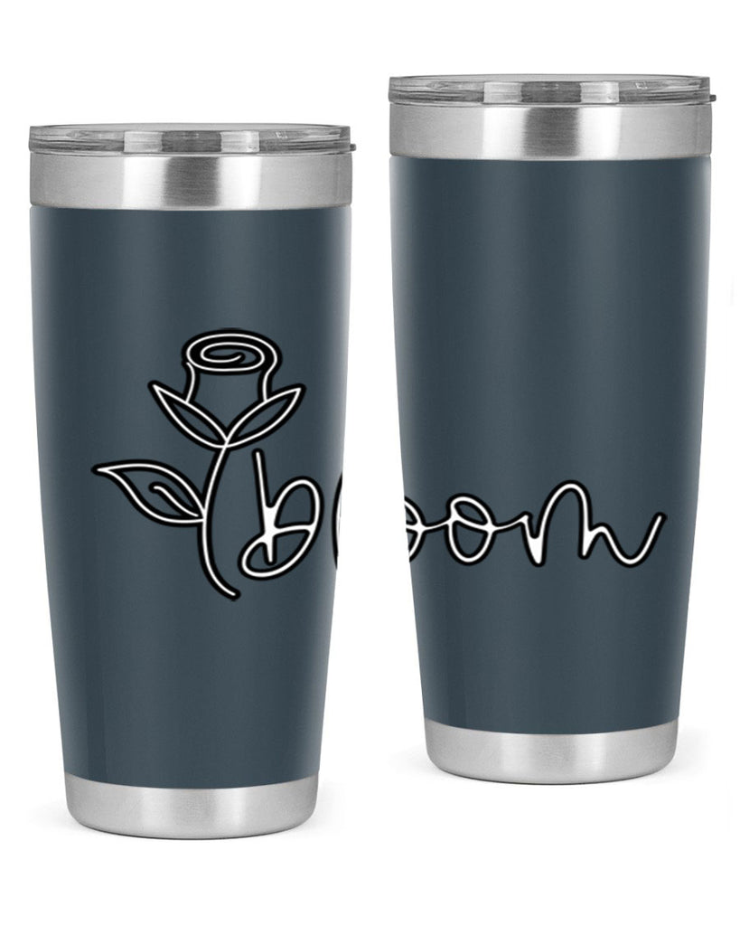 rosebud bloom outline399#- spring- Tumbler