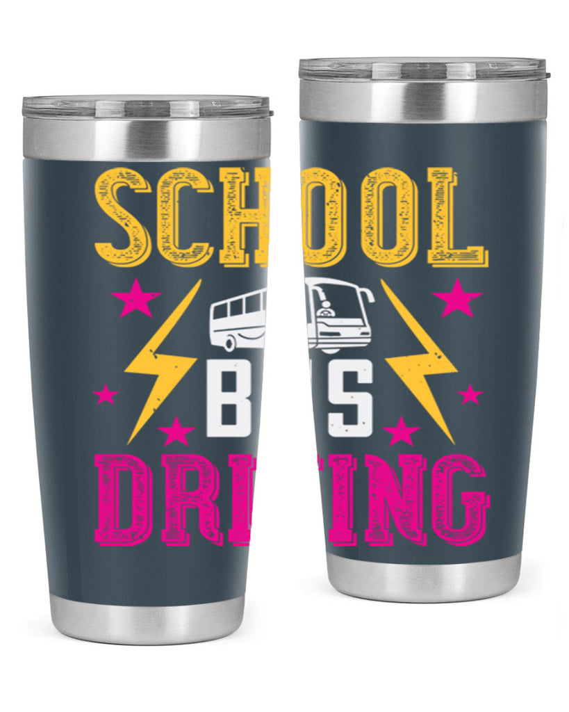 school bus driving Style 17#- bus driver- tumbler