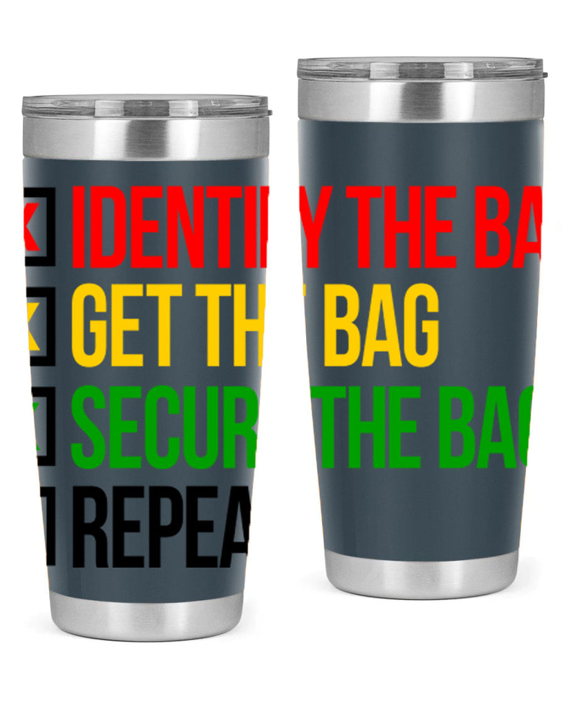 secure the bag 38#- black words phrases- Cotton Tank