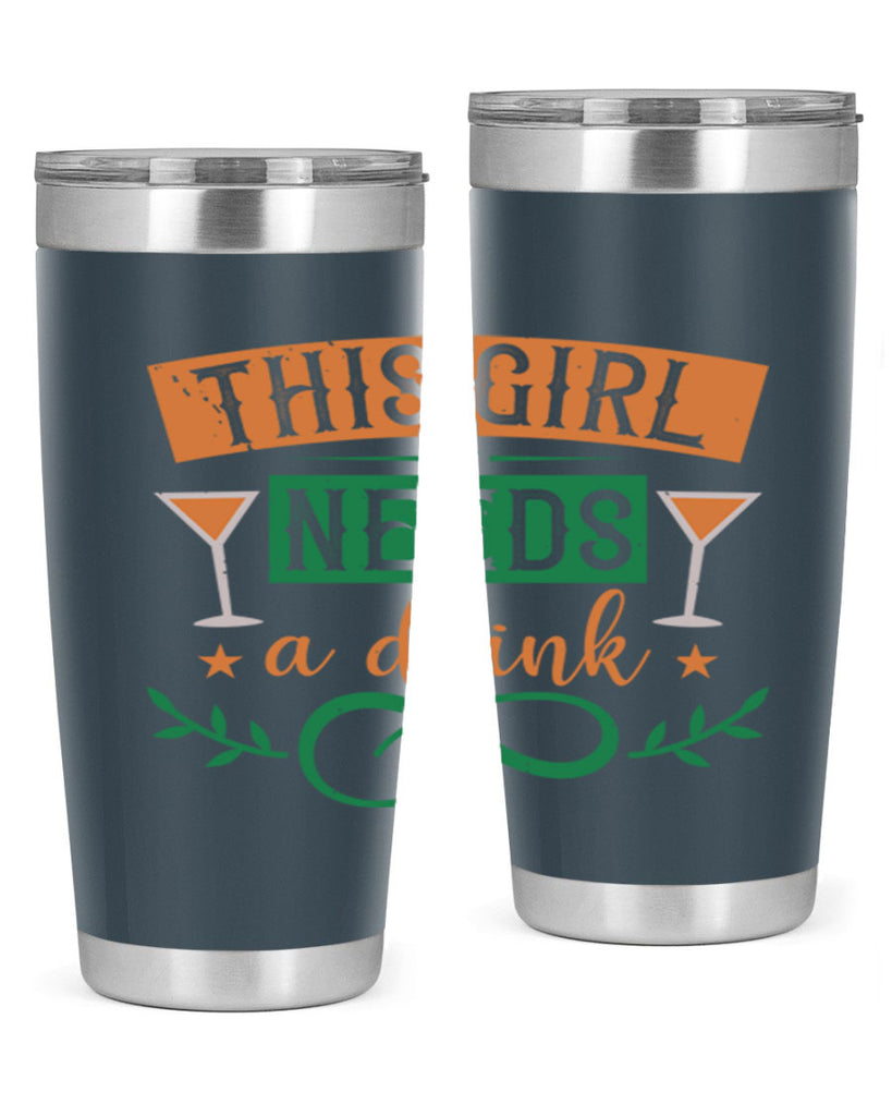 this girl needs a drink 36#- mardi gras- Tumbler