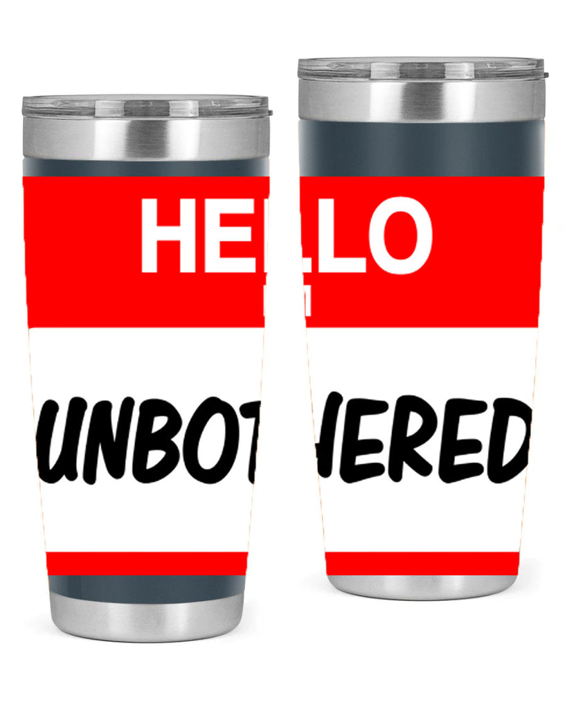 unbothered 14#- black words phrases- Cotton Tank