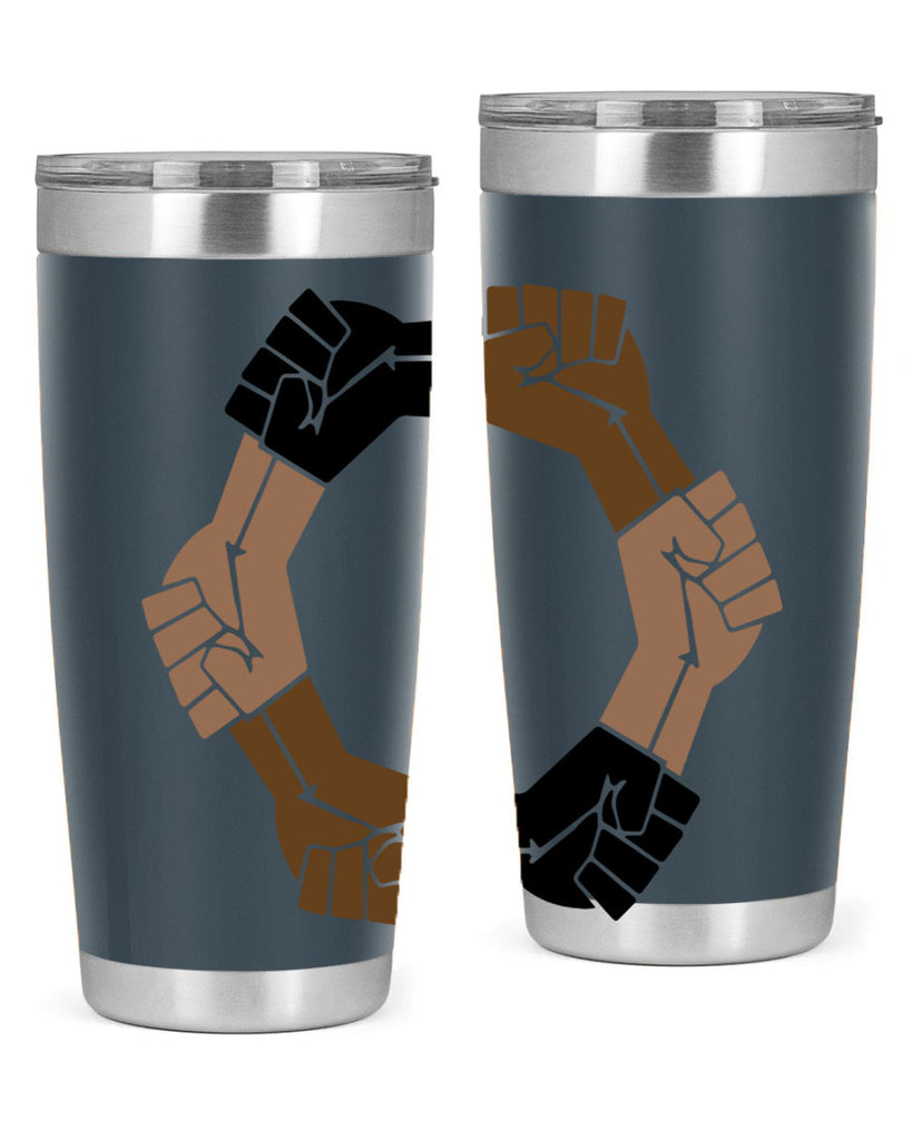 united black power fists 13#- black words phrases- Cotton Tank