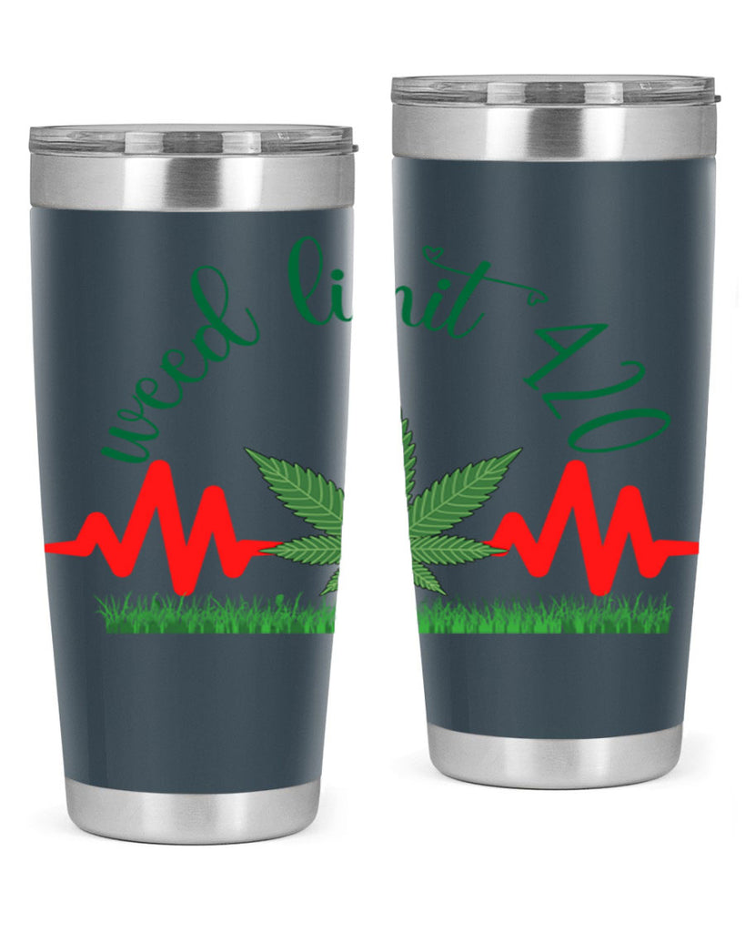 weed limit 420 cannabis hearbeat 291#- marijuana- Tumbler