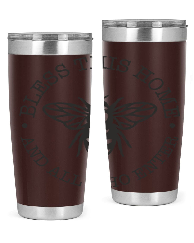 Bless this Home Bee59#- spring- Tumbler