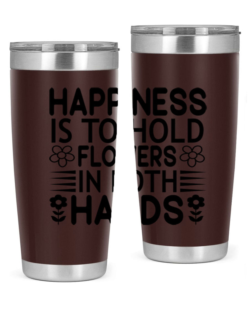 Happiness is to hold flowers 154#- spring- Tumbler