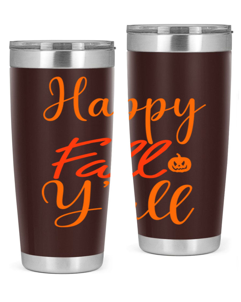 Happy Fall Yall Design 233#- fall- Tumbler
