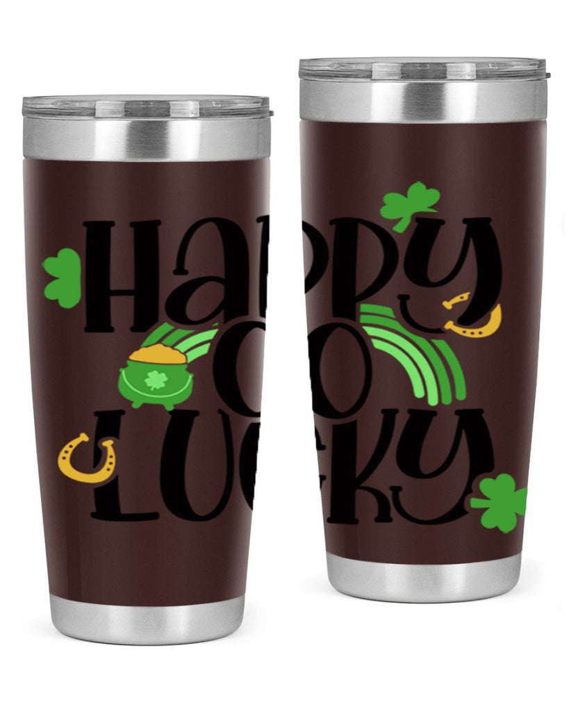 Happy Go Lucky Style 96#- St Patricks Day- Tumbler