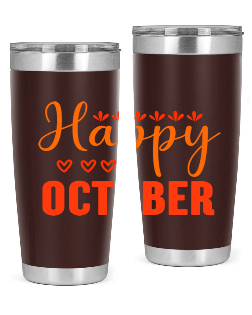 Happy October Design 237#- fall- Tumbler