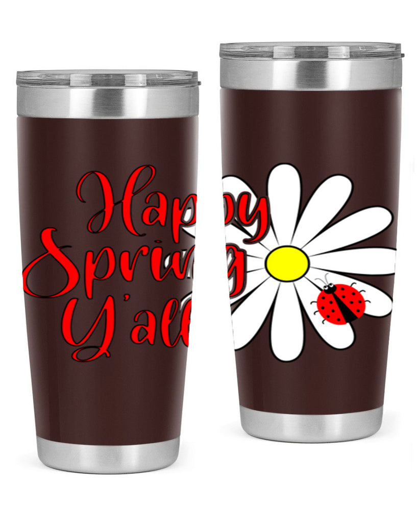 Happy Spring Y'all 161#- spring- Tumbler