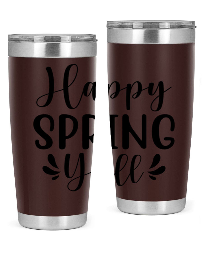 Happy Spring Y'all 163#- spring- Tumbler
