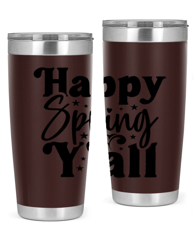 Happy Spring Y'all 164#- spring- Tumbler