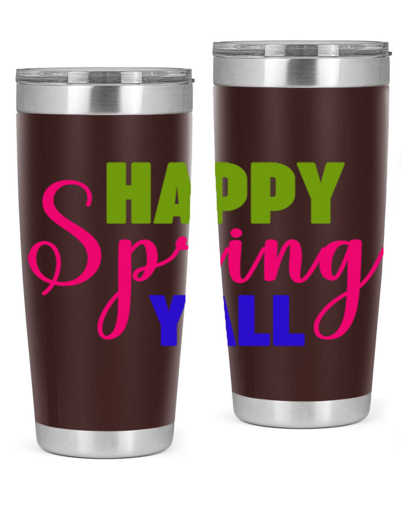 Happy Spring Y'all 168#- spring- Tumbler