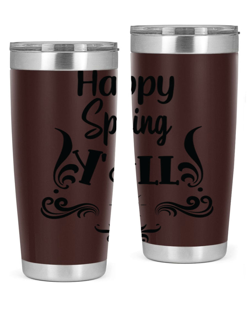 Happy Spring Yall 171#- spring- Tumbler