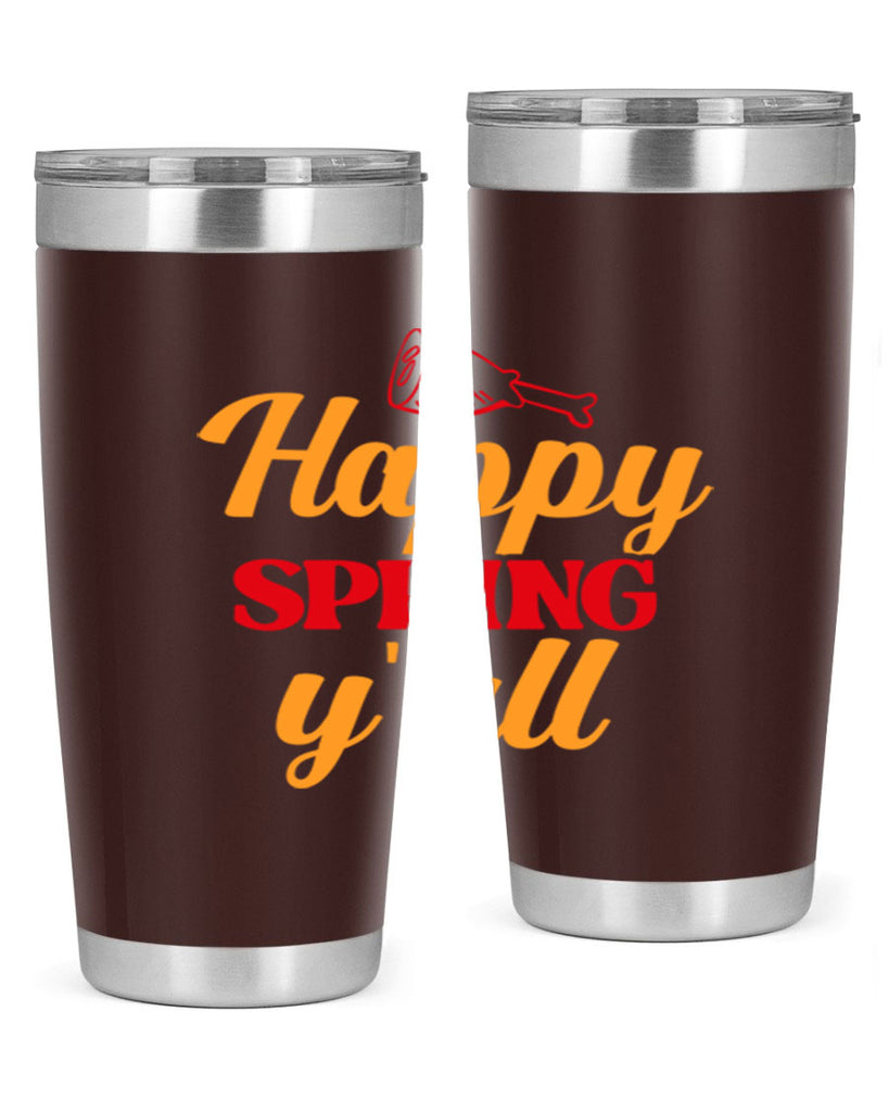 Happy spring y'all 162#- spring- Tumbler