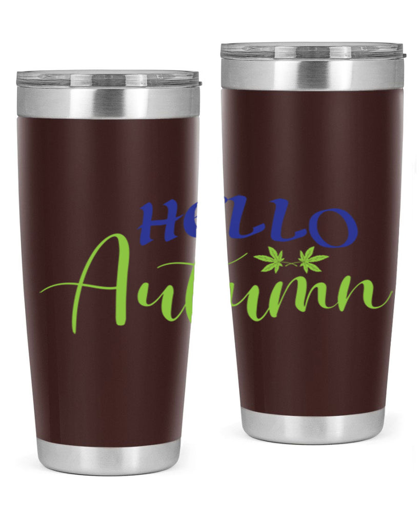 Hello Autumn 271#- fall- Tumbler