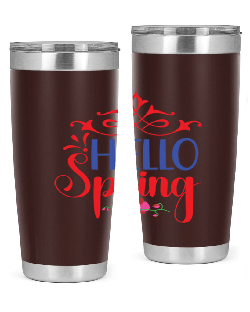 Hello Spring 211#- spring- Tumbler