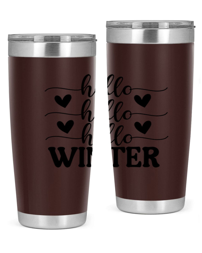 Hello Winter 167#- winter- Tumbler