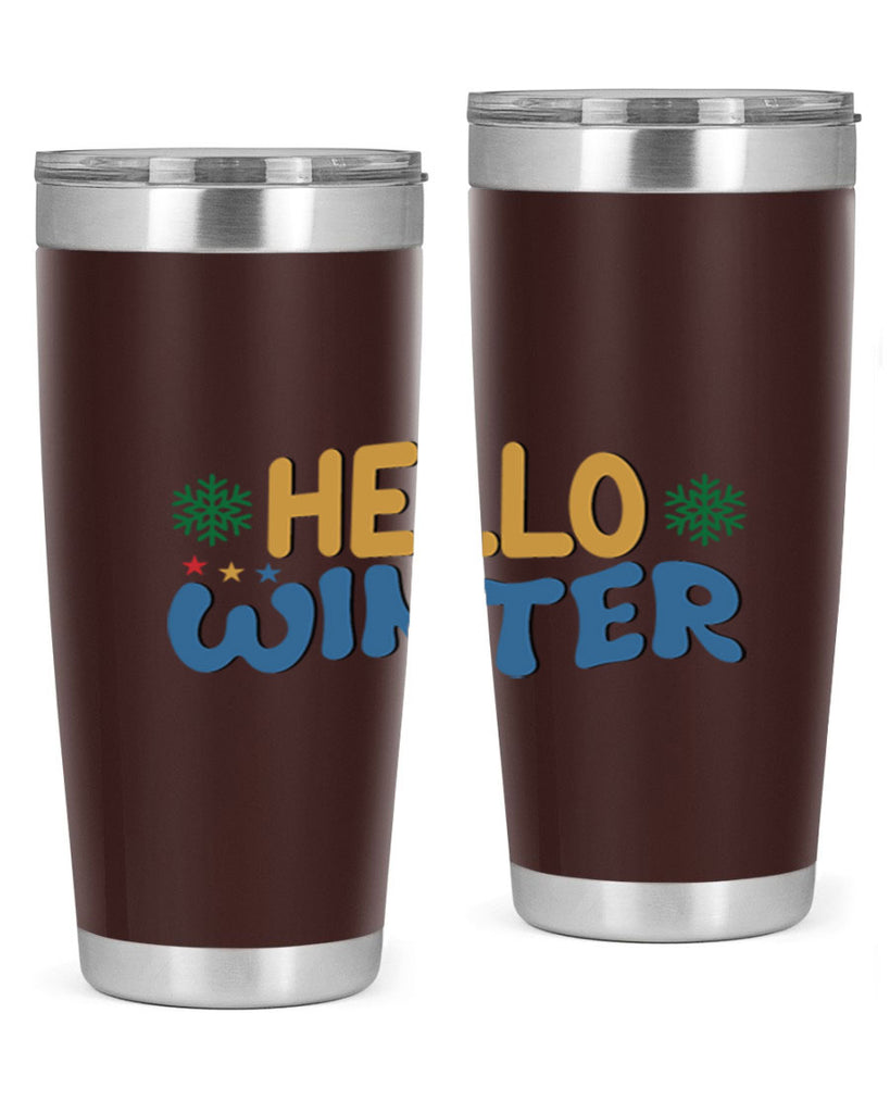 Hello Winter 181#- winter- Tumbler