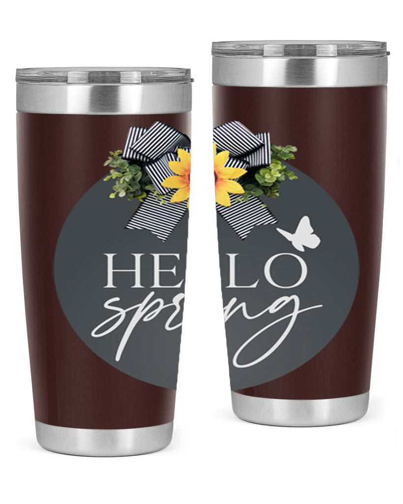 Hello spring butterfly Mockup194#- spring- Tumbler