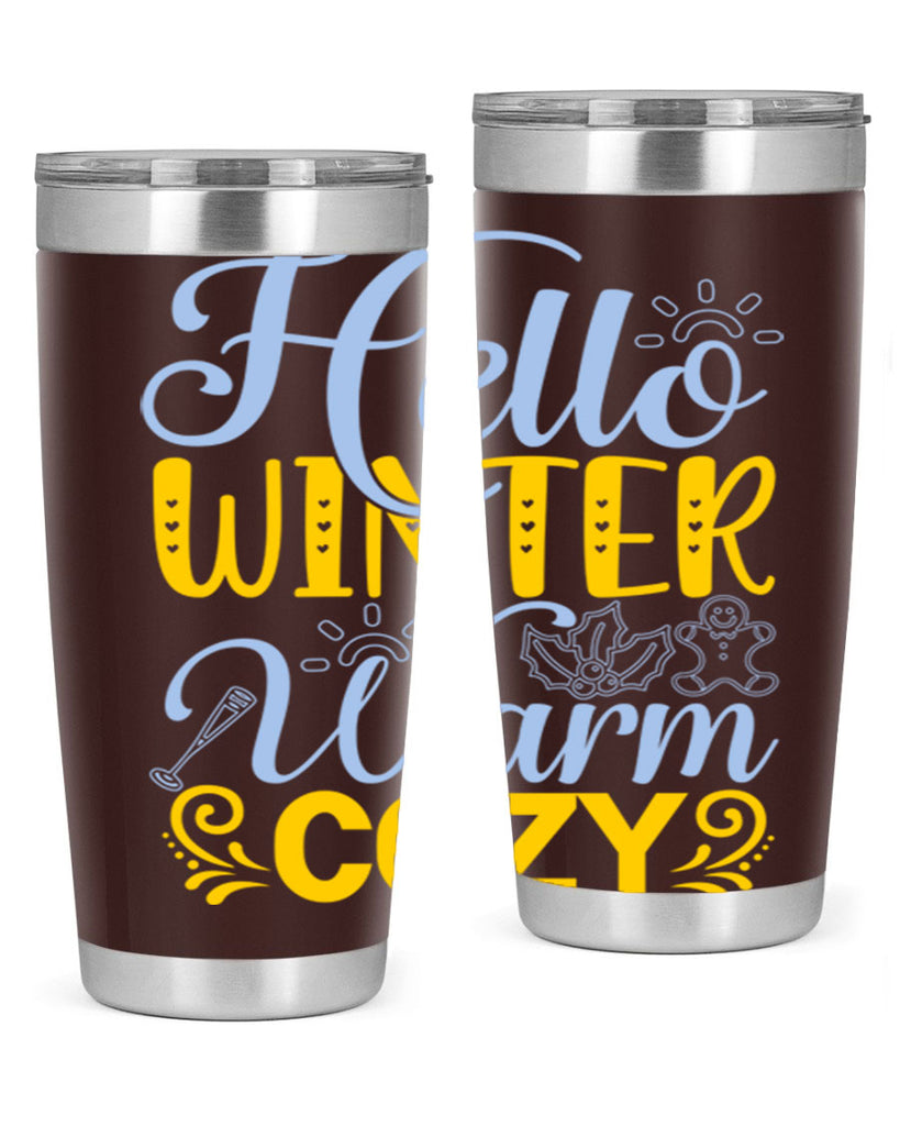 Hello winter warm cozy166#- winter- Tumbler
