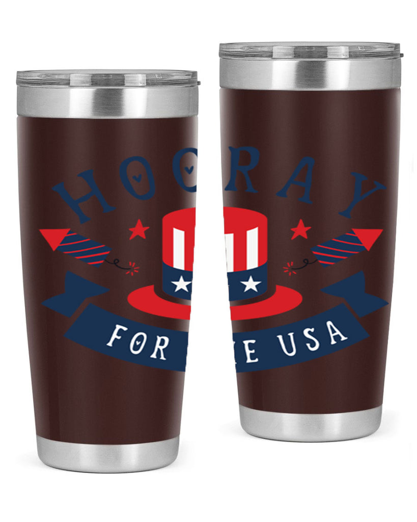 Hooray for the usa Style 42#- Fourt Of July- Tumbler