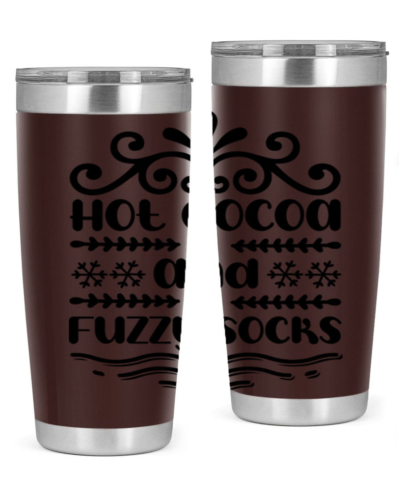 Hot Cocoa and Fuzzy Socks 219#- winter- Tumbler