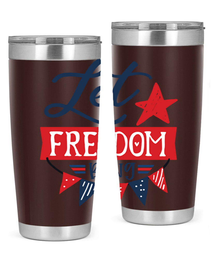 Let freedom bling Style 78#- Fourt Of July- Tumbler