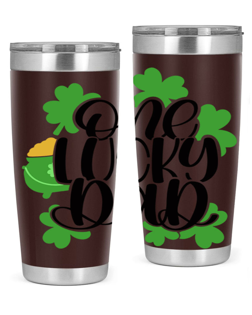 One Lucky Dad Style 43#- St Patricks Day- Tumbler