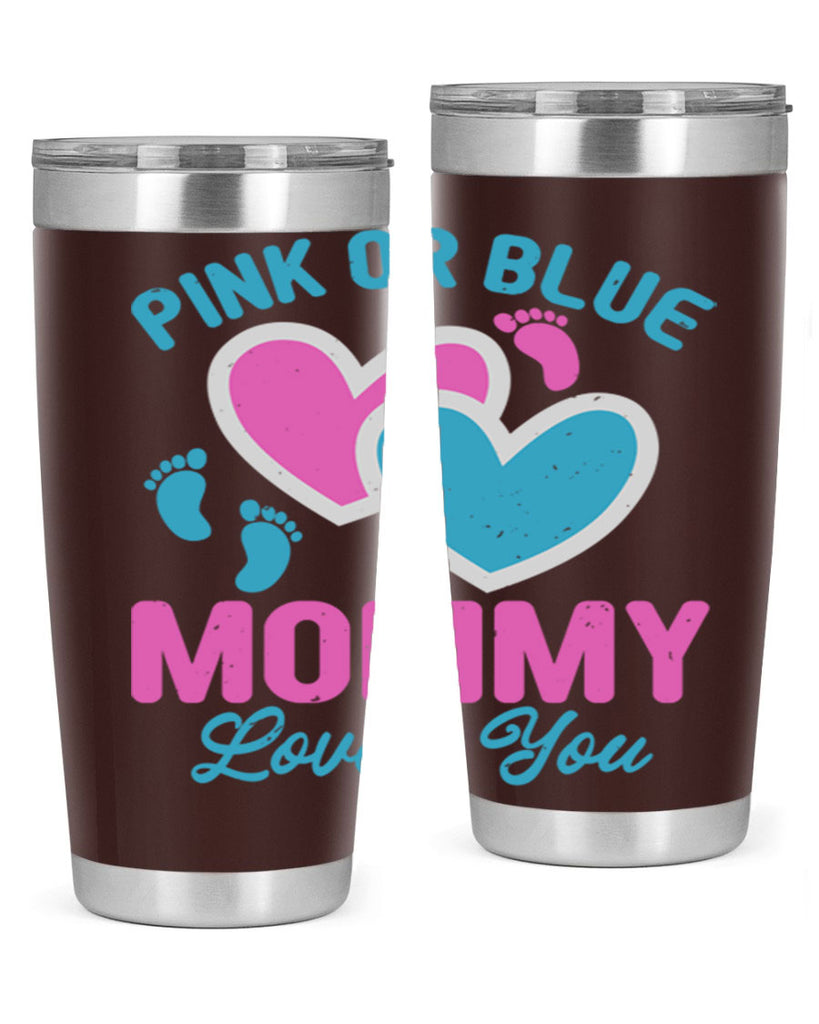 Pink or blue mommy loves you Style 180#- baby- tumbler
