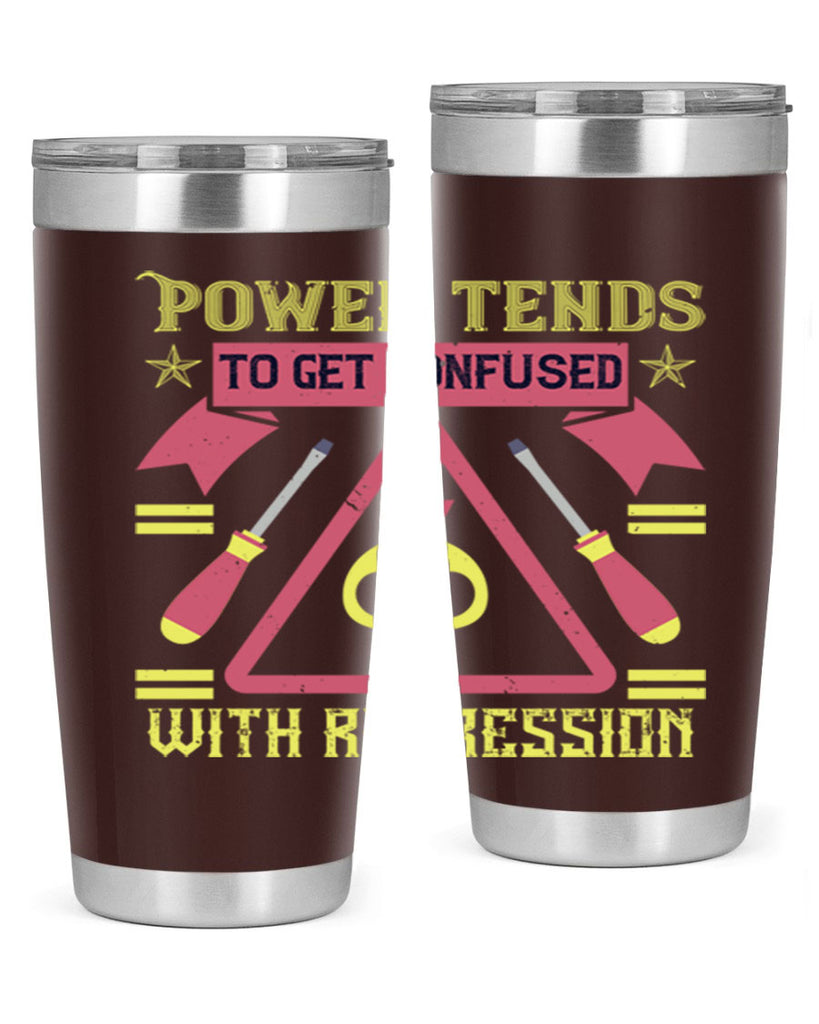 Power tends to get confused with repression Style 17#- electrician- tumbler