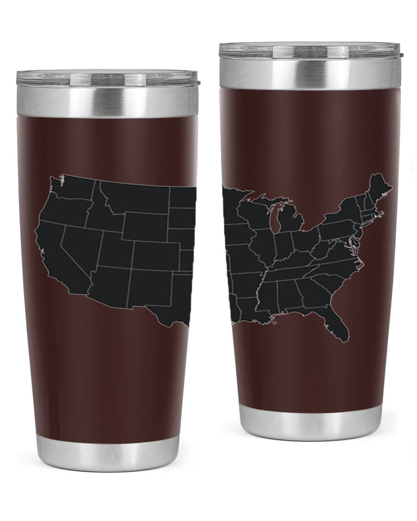 Separate Color Map Style 71#- Fourt Of July- Tumbler