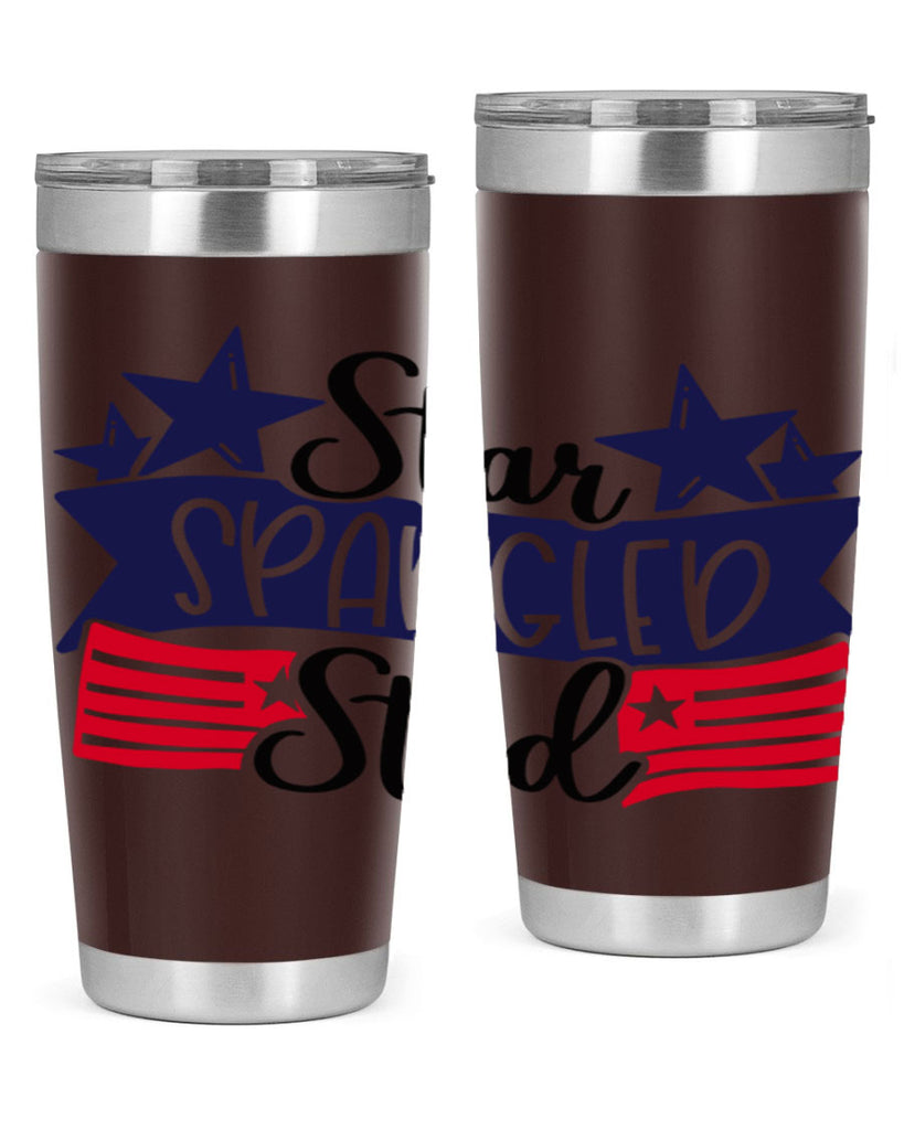 Star Spangled Stud Style 173#- Fourt Of July- Tumbler