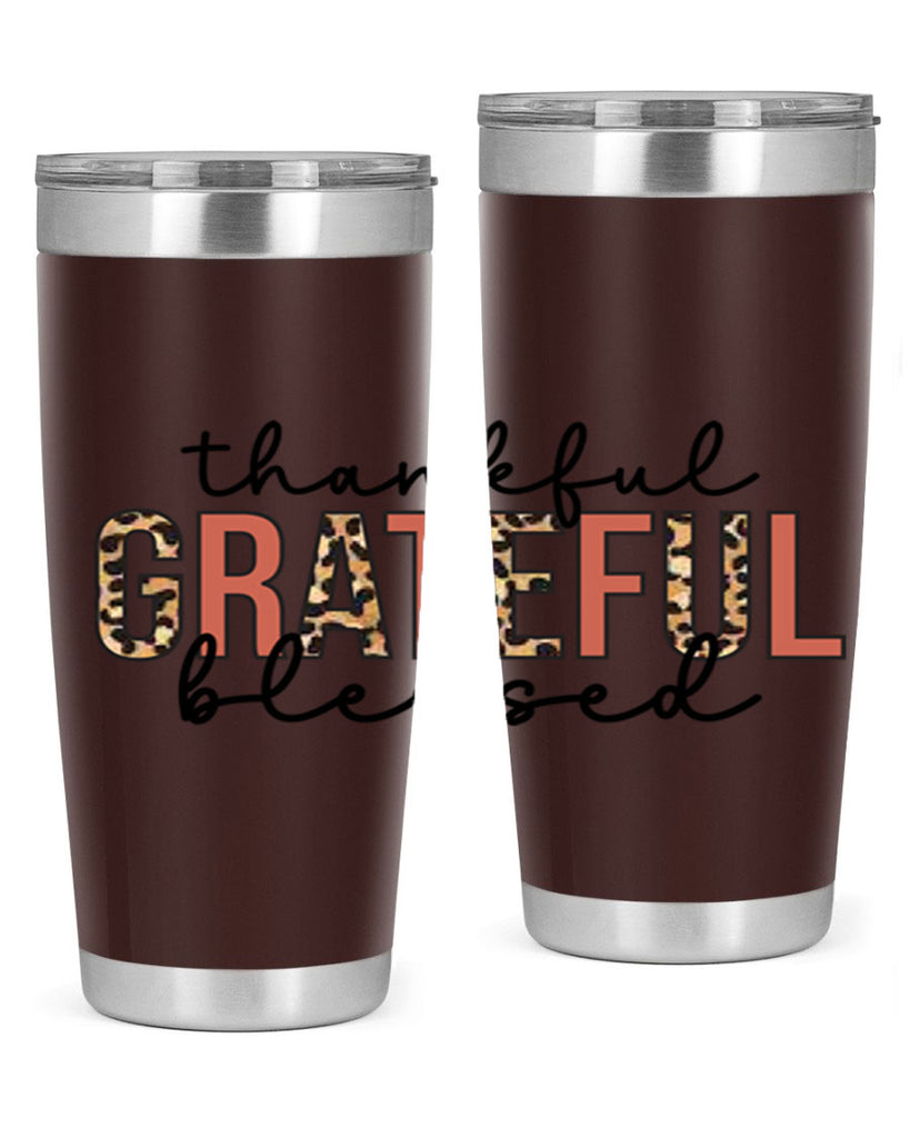Thankful grateful blessed 602#- fall- Tumbler