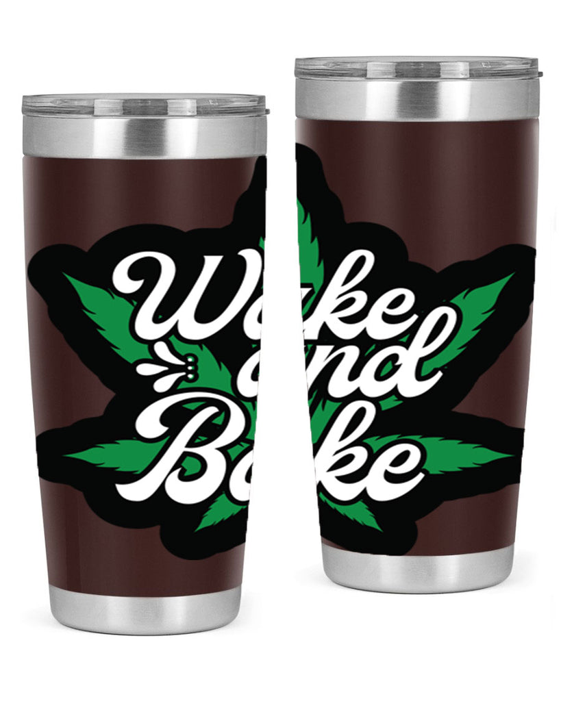 Wake and bake 273#- marijuana- Tumbler