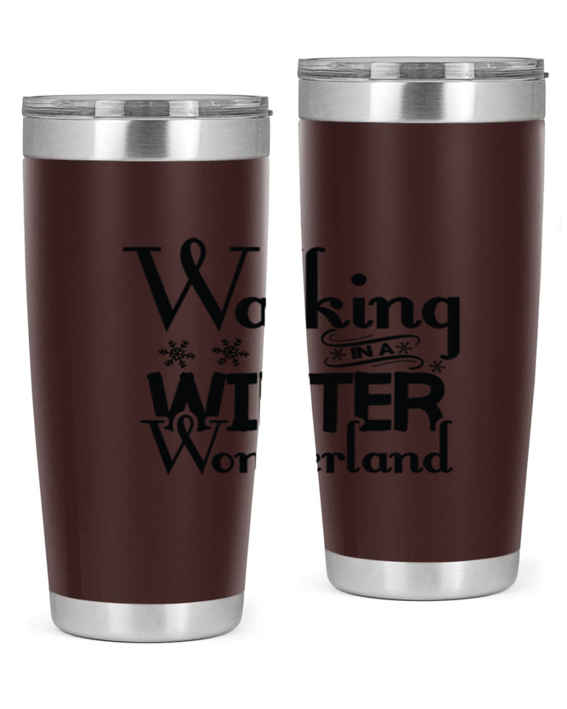 Walking in a Winter Wonderland 437#- winter- Tumbler
