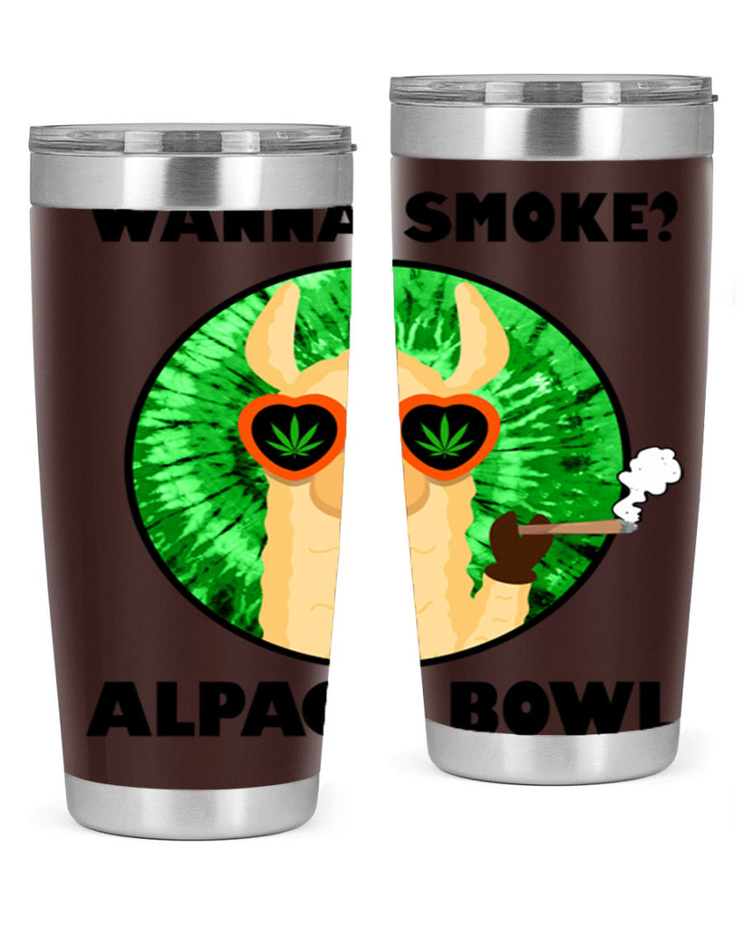 Wanna Smoke Alpaca Bowl 276#- marijuana- Tumbler