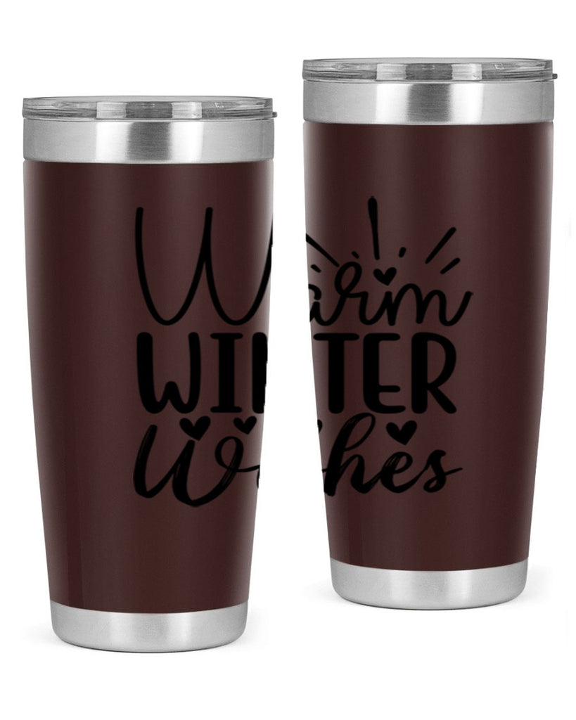 Warm Winter Wishes 454#- winter- Tumbler