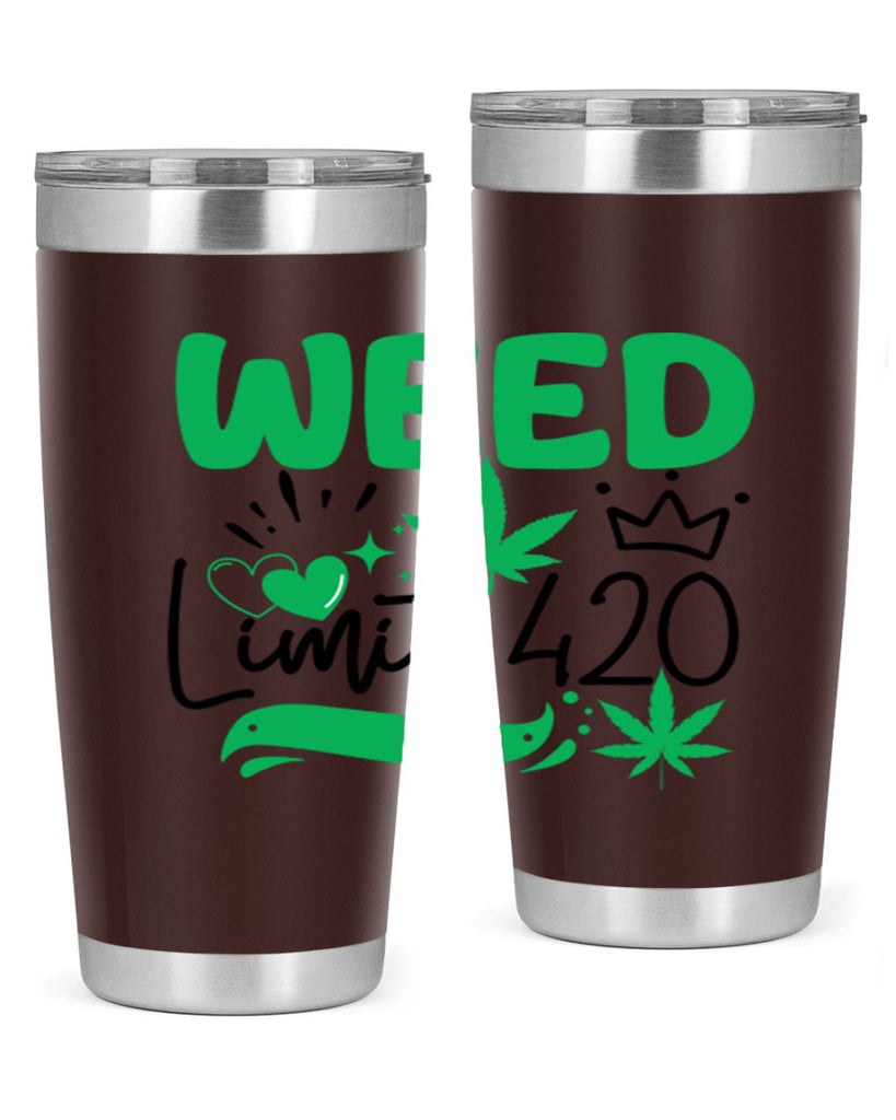Weed Limit 420 295#- marijuana- Tumbler