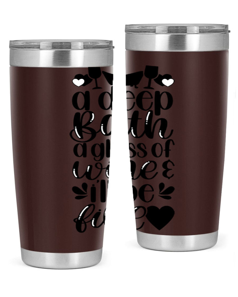 a deep bath a glass 48#- bathroom- Tumbler