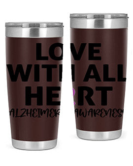 alzheimers awareness style 77#- alzheimers- Tumbler