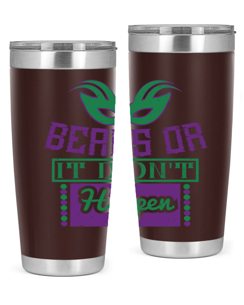 beads or it didnt happen 27#- mardi gras- Tumbler