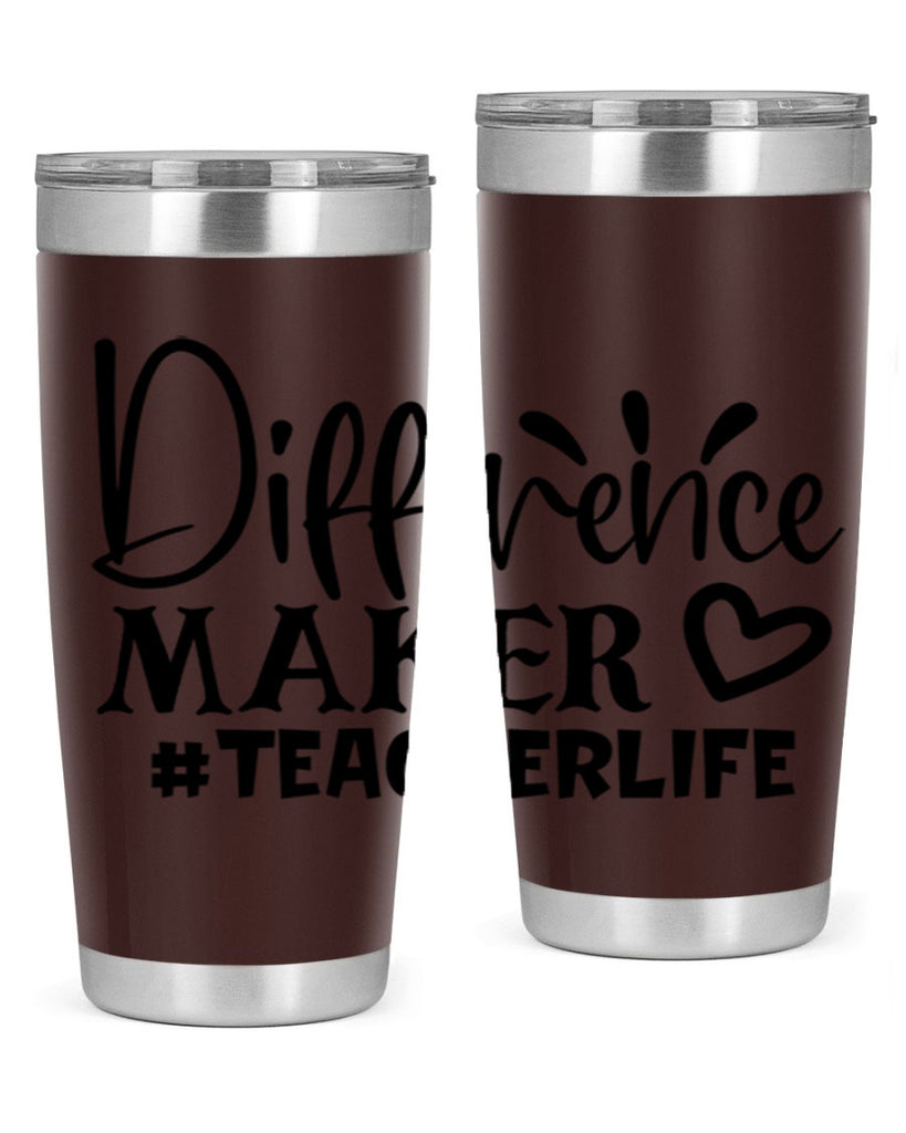 difference maker teacherlife Style 185#- teacher- tumbler