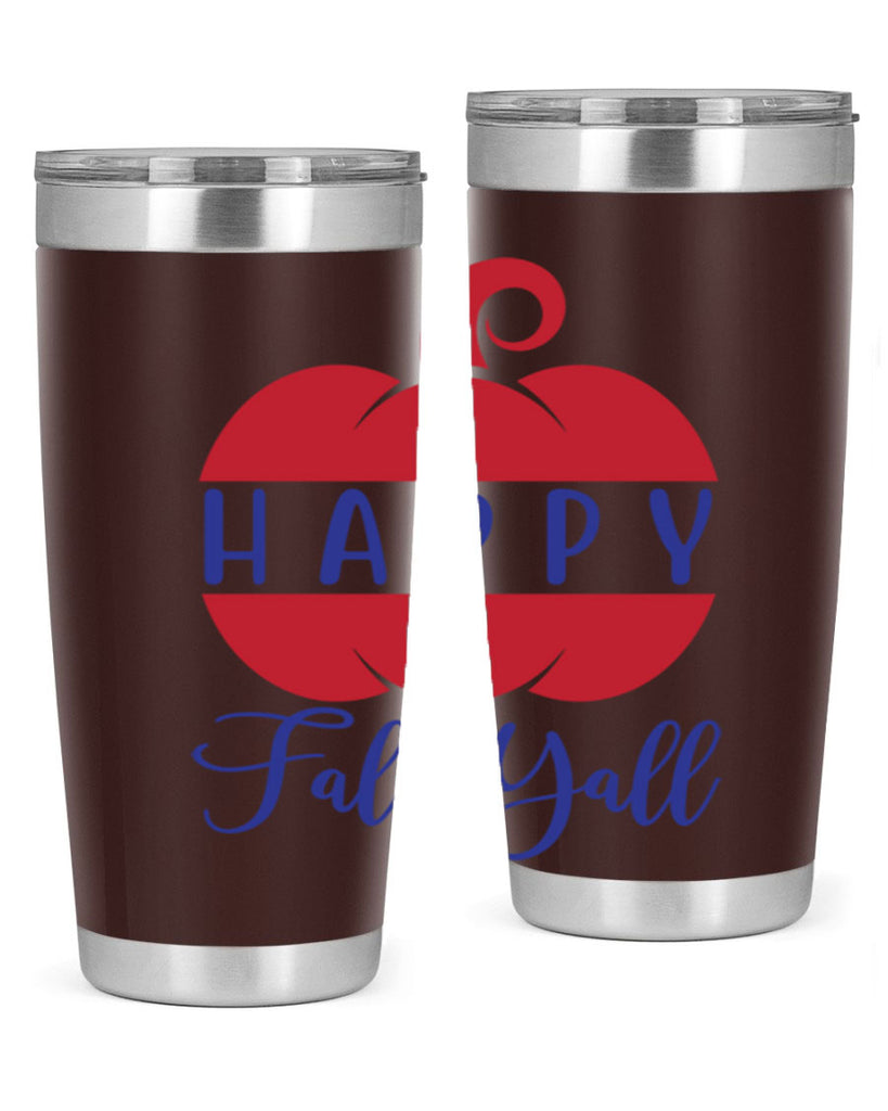 happy fall yall 232#- fall- Tumbler